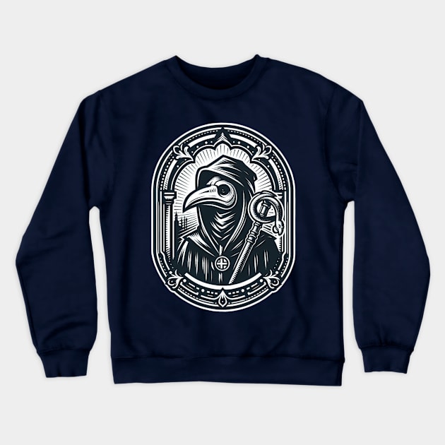 Plague Doctor Crewneck Sweatshirt by WolfeTEES